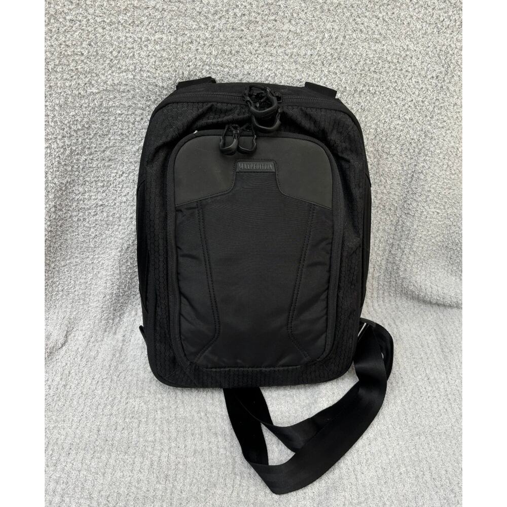 Maxipedition Black Nylon Valance Slingpack Backpack #70281